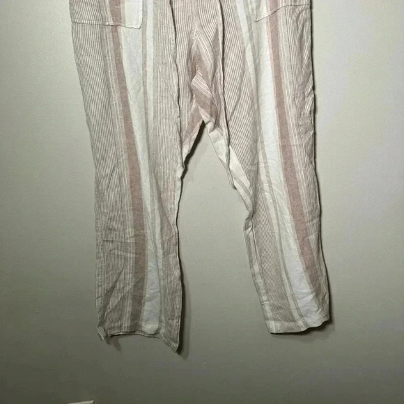 NWT ALEXANDER JORDAN LINEN BLEND BEACHY BOHO WIDE LEG PANT L - Picture 5 of 9